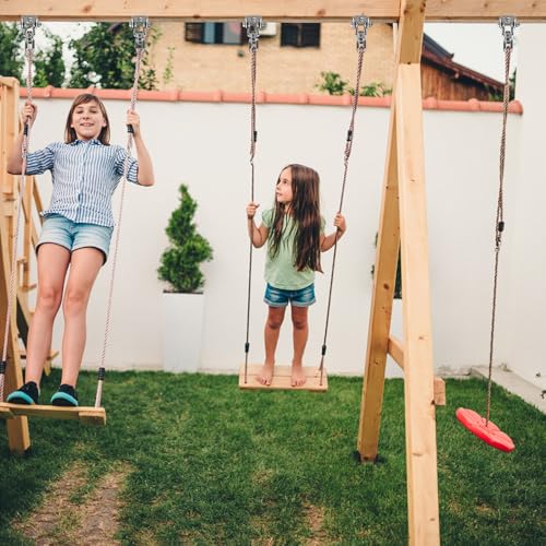SELEWARE Stainless Steel Swing Hangers Heavy Duty Ceiling Swing Mounts Free Swivel Swing Hooks Swing Hardware Kits for Yoga Swing Hammock Chair Porch Swing Sets Heavy Bag 1000 LB Capacity Each 2 Pack - color: Silver2 - 360° Swing Hanger ( 2 Pack )