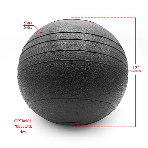 Valor Fitness Slam Ball - Durable Weighted Ball for Crossfit, Strength Training, HIIT, and Cardio Workouts, Non-Bounce Design, Multiple Weights Available - style: 45 lb