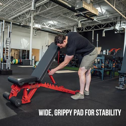 Rep Fitness Adjustable Bench – AB-3000 FID – Flat/Incline/Decline - color: Matte Blk