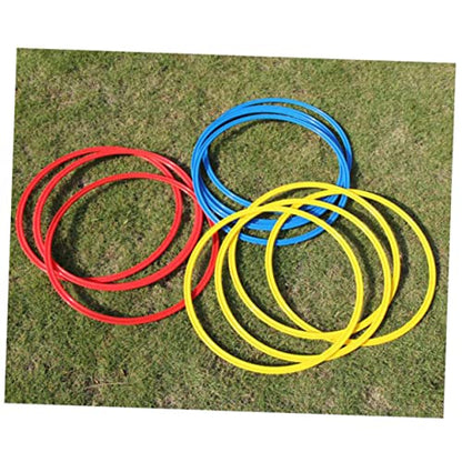 Soccer Agility Rings Set 9pcs Training Equipment for Football Basketball Abs Material