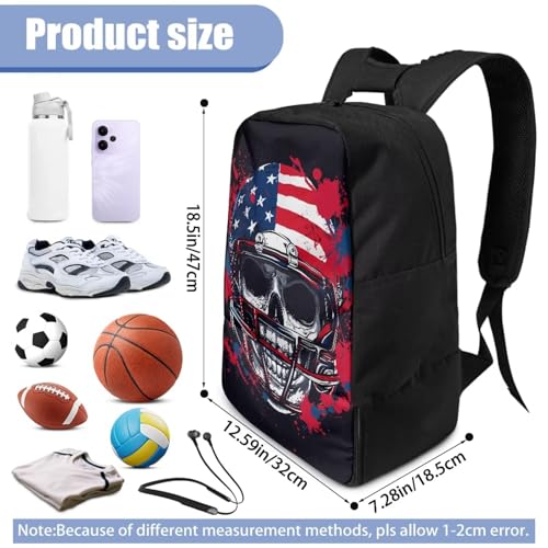 Basketball Backpack With Separate Ball Compartment And Shoes Fit Basketball Volleyball Football - color: Skeleton Rugby Player