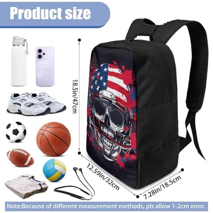 Basketball Backpack With Separate Ball Compartment And Shoes Fit Basketball Volleyball Football - color: Skeleton Rugby Player