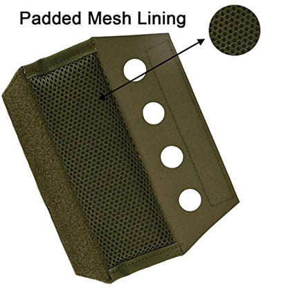 2 Pack Vest Shoulder Pads Fit 2" Shoulder Strap Comfort Soft Cushion Strap Pads Shoulder Strap pad Mesh Padded Lightweight for FCPC JPC Vests Sling Bags - color: Ranger Green