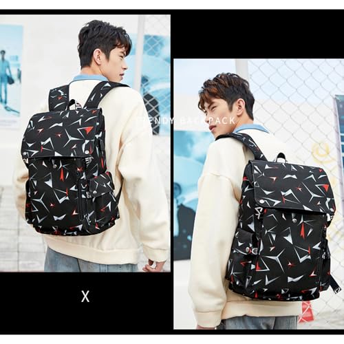 Basketball 23 Student College Multifunction Football Travel Backpack Laptop Daypack Canvas Bag for Men Women (Red - 1) - color: Red - 1