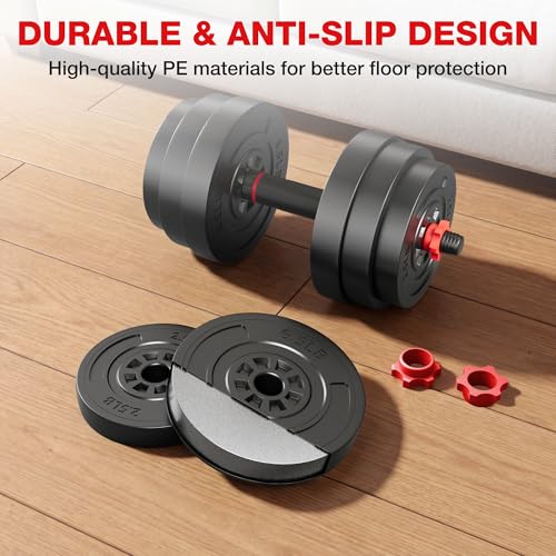 AD01 Adjustable Dumbbells Set, 30/45/70/92LBS Free Weight Set, 5 in 1 Weight Set Used as Kettlebells, Barbell, Push up Stand, Exercise Fitness for Home Gym Suitable Men/Women - color: 70LB(35LB Pair)