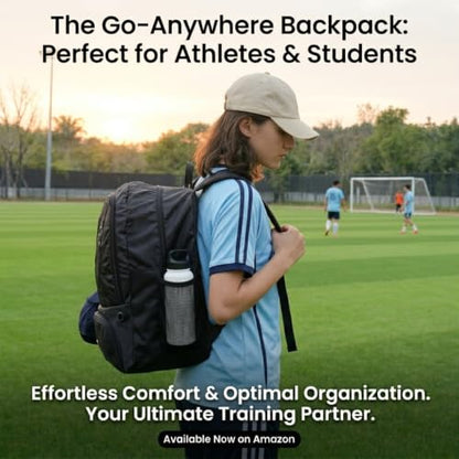Soccer Ball Bag-Backpack for Basketball,Volleyball with Cleat Shoes and Ball Compartment for Sports Team,Trainning - color: Black