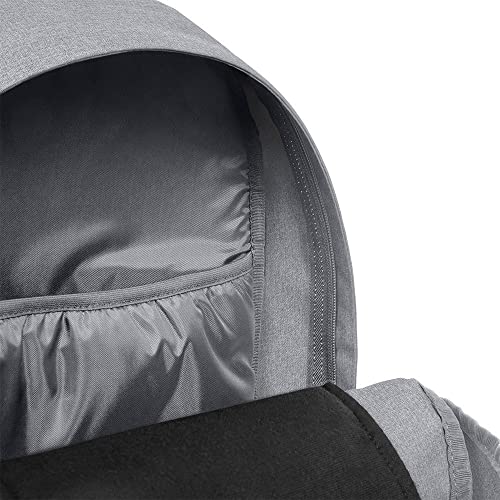 EASTPAK Padded Double – 24L Squared Backpack with Dual Front Pockets, 13” Laptop Sleeve, Bottle Holder & Padded Straps, Sunday Grey - color: Sunday Grey