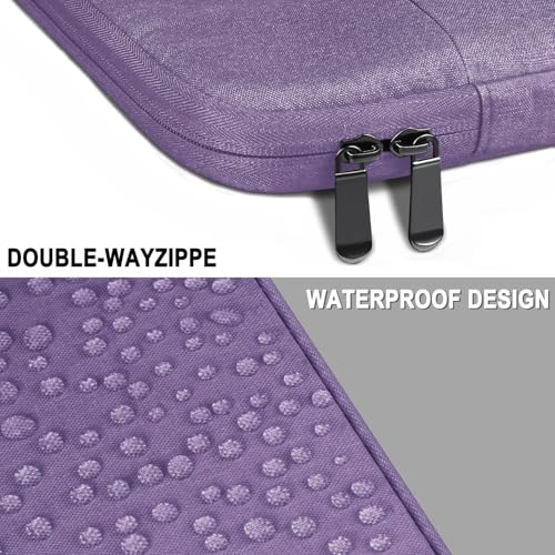 Laptop Sleeve 14 Inch, Water Resistant Traveling Computer Cover with Handle, Shockproof Protective Carrying Laptop Bag Compatible for 14 Inch MacBook Air/Pro, HP, Dell, Lenovo, Purple - color: Purple, size: 14 Inch