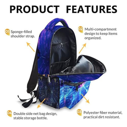 Boys Backpack Kids Schoolbag, Racing Car Bookbag for Kindergarten Primary Elementary Middle Durable Backpacks - color: Light Purple