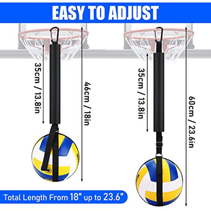 TOBWOLF Volleyball Spike Trainer, Elastic Self-Training Volleyballs Resistance Band, Volleyball Equipment Training Aid Improves Serving, Jumping, Arm Swing Mechanics and Spiking Power - color: Standard Volleyball Spike Trainer