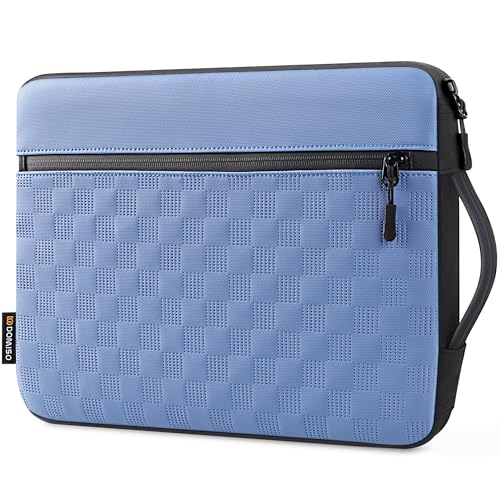 DOMISO 17.3 Inch Laptop Sleeve, Waterproof Shockproof Case with Handle, Fits HP Omen/Dell Inspiron/Acer Predator/LG Gram 17" Notebooks, Blue - color: Blue, size: 17-17.3 inch