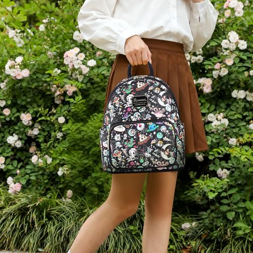 tokidoki Backpack for Women (Colorful Black) - color: Colorful Black