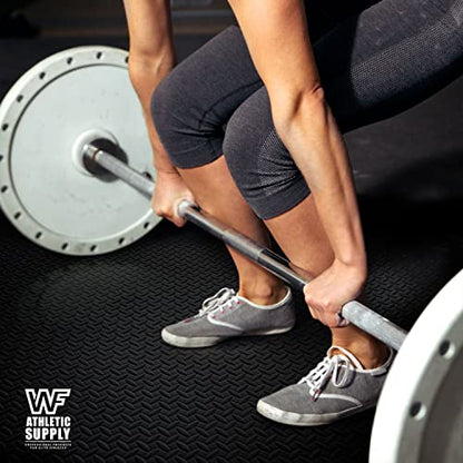 WF Athletic Supply Interlocking Exercise Foam Mats, 3/4-Inch Thickness Gym Flooring Tiles, Extra Thick Eva Foam Fitness Equipment Mat & Home Protective Flooring Cushion