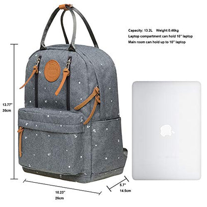 KAUKKO Lightweight Backpack Casual Travel Daypack Causal Backpack Shoulder Book Bag Multipurpose Daypacks (06-2-Grey) - color: 06-2-grey