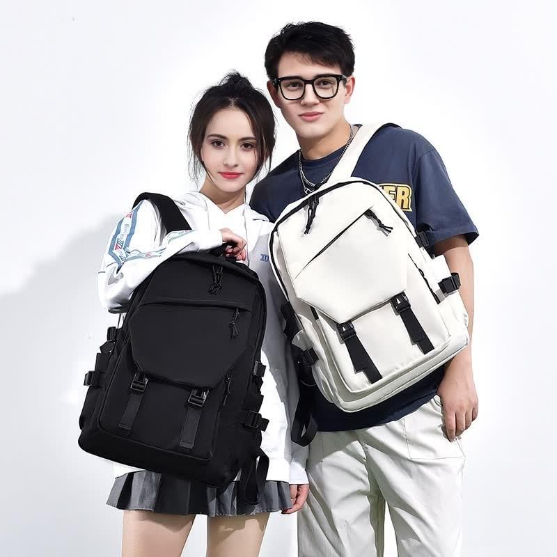 Leisure, College Backpack. Outdoor Travel, Stylish Lightweight Backpack. (off-white) - color: Off-white