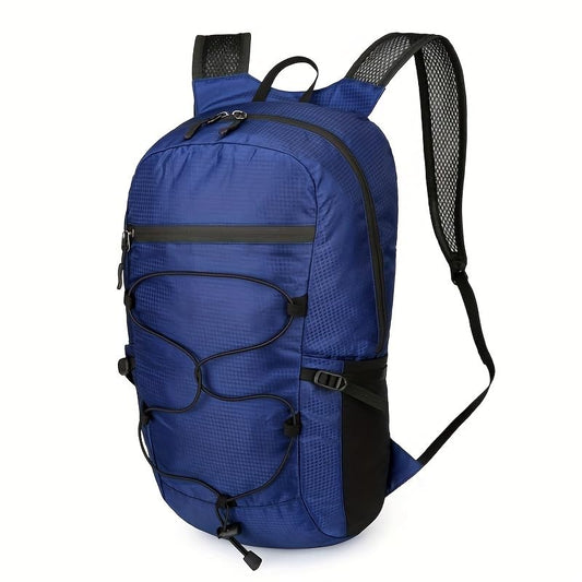 Foldable Hiking Daypack, Compact And Portable Outdoor Sports Backpack, Suitable for Hiking, Travel, Commuting, And Fitness. (Dark Blue) - color: Dark Blue
