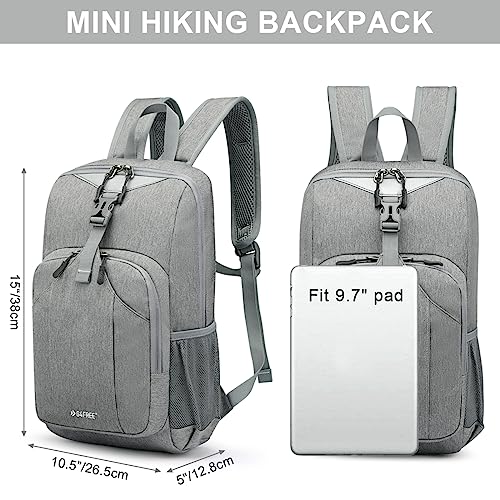 G4Free Mini 10L Hiking Daypack Small Hiking Backpack Cycling Compact Shoulder Backpack Outdoor for Men Women(Light Grey) - color: Lightgrey