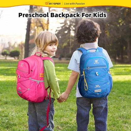 SKYSPER Kids Backpack 18L Children School Bag Child Boy Girl Pack Ages 4-8 for Traveling Day Trips Classes(Blue) - color: Blue, size: Medium