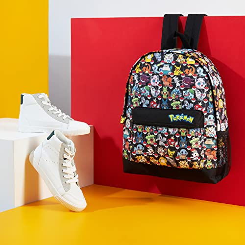Pokemon Backpack for Kids Teens Boys Girls, Pikachu Anime Backpacks, Bag for Daycare Sports Vacation Travel, School Gift (Multi AOP) - color: Multi Aop