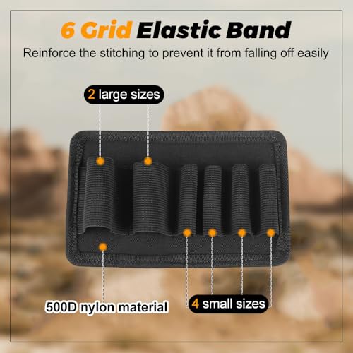 MiOYOOW Tactical Modular Organizer Panel, Elastic EDC Insert Pouch Panel Hook Backed Accessories Holder for Backpack Vest Bag Hook and Loop