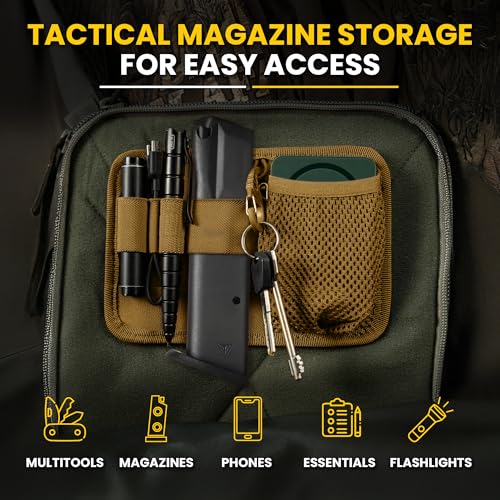 M-Tac Tactical Bag Insert Modular Organizer Utility Admin Pouch Hook Fasteners - Key Holder - color: Coyote Brown