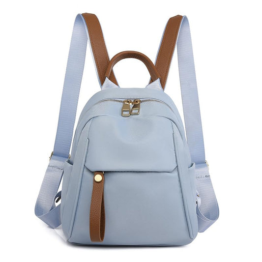 Lightweight Small Backpack for Women, Mini Casual Daypack Backpack, Water-Resistant Oxford Fabric, Fits iPad Mini/Phone/Wallet/Sunglasses, Purse for College Travel Outdoor Daily Multi-Pocket - color: Blue