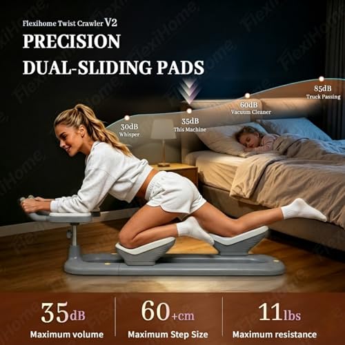 Twist Crawler V2 New Version, Spine Twist and Stretch Trainer, Home Gym - color: Grey