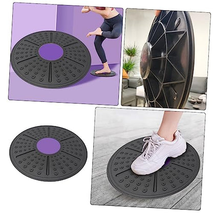 Abaodam Equilibrium Sense Training Board for Balance Exercise Durable PP Fitness Accessory Non Slip Massage Balance Plate for Physical Therapy and Coordination Training Purple