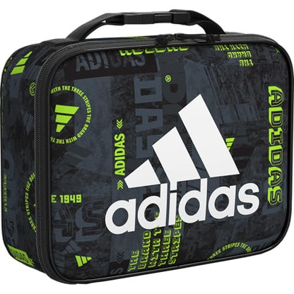 adidas Foundation School Lunch Bag – Insulated Lunchbox, 6L - color: Upscaled Mix-black/White
