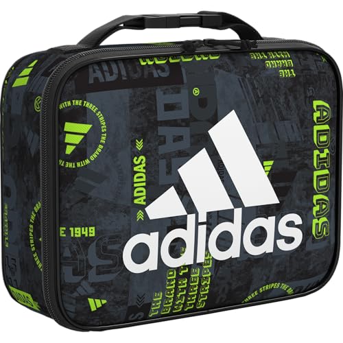 adidas Foundation School Lunch Bag – Insulated Lunchbox, 6L - color: Upscaled Mix-black/White