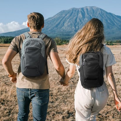 G4Free 18L Hiking Backpack Small Lightweight Foldable Packable Travel Daypack with Thickened Back Panel for Men Women (Grey) - color: Grey