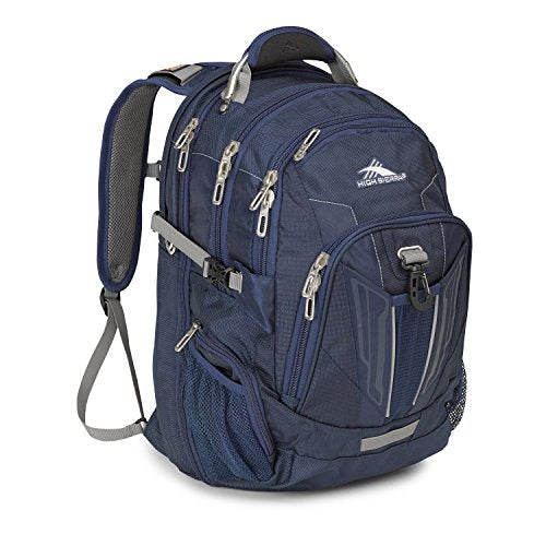 High Sierra XBT - TSA Laptop Backpack, True Navy/Charcoal, One Size - color: True Navy/Charcoal