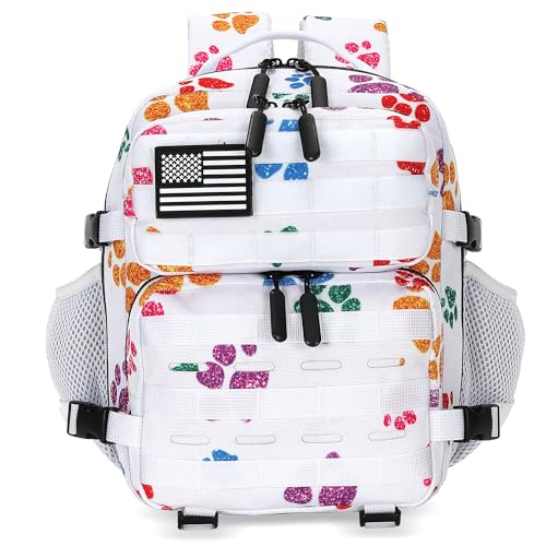 9L Mini Tactical Backpack for Men and Women Tactical Backpack Small for Hiking Small Tactical Bag Fitness Pack - color: Colorful Cat's Paw