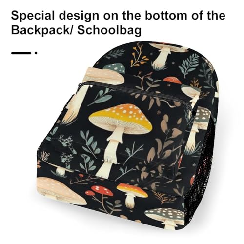 Casual Laptop Backpack for Men Women Travel Large Daypack Lightweight Backpack Dark Wild Mushrooms Bookbags for College Office Hiking - color: Color(533)