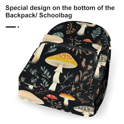 Casual Laptop Backpack for Men Women Travel Large Daypack Lightweight Backpack Dark Wild Mushrooms Bookbags for College Office Hiking - color: Color(533)