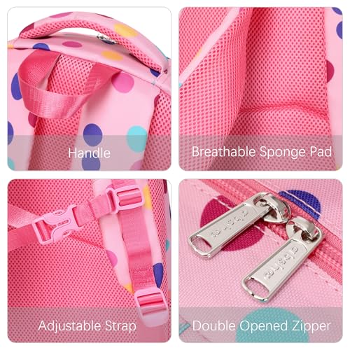 abshoo Lightweight Kids Backpack For School Girls Elementary Kindergarten Bookbag School Bags (Colourful Polka Dots) - color: Colourful Polka Dots