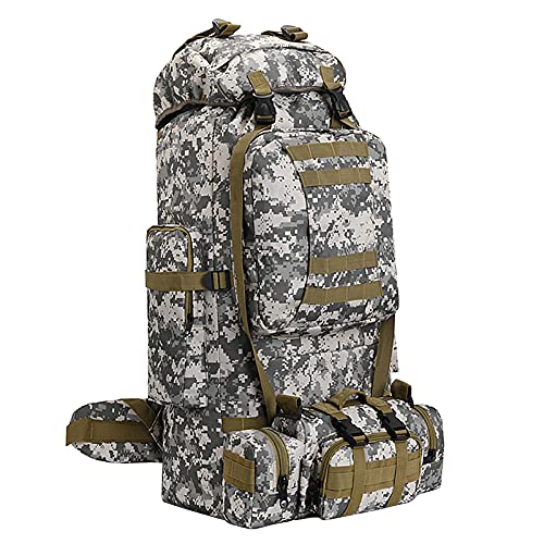 100L Camping Hiking Backpack,Molle military Tactical rucksack backpack,Waterproof Lightweight Hiking Backpack - color: Citycamo