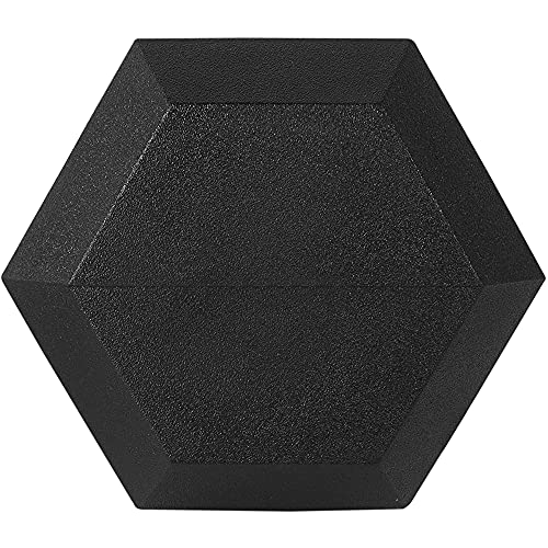 Rubber Encased Hex Weights Dumbbells Set of 5 – 50 lb Pair | Cast Iron Hand Weights with Anti-Slip Grip for Home Gym Strength Training - size: 35 lbs Single