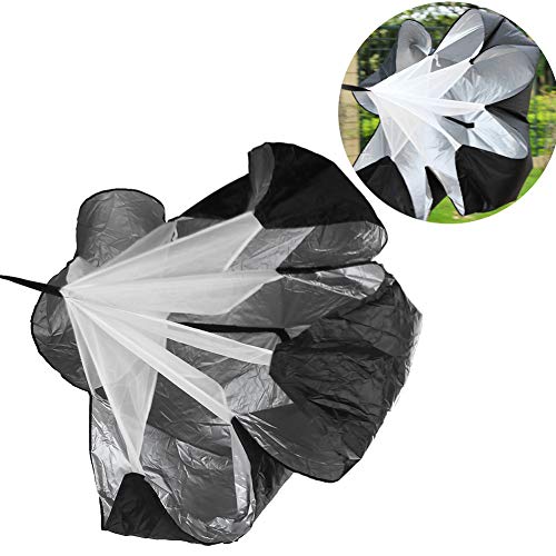 HERCHR Speed Parachute, 2Sets Resistance Running Parachute Speed Training Equipment with Adjustable Waistband for Athletes, Sprinting and Football Training