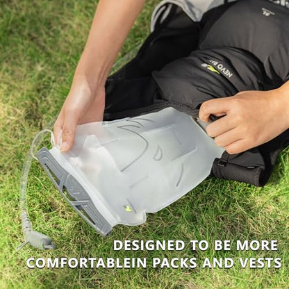 N NEVO RHINO Hydration Bladder 2L-3L,Water Reservoir for Hiking Backpack Leak Proof Water Storage Bladder,BPA-Free Water Pouch Hydration Pack for Camping Cycling Running - color: 1.5L water bladder