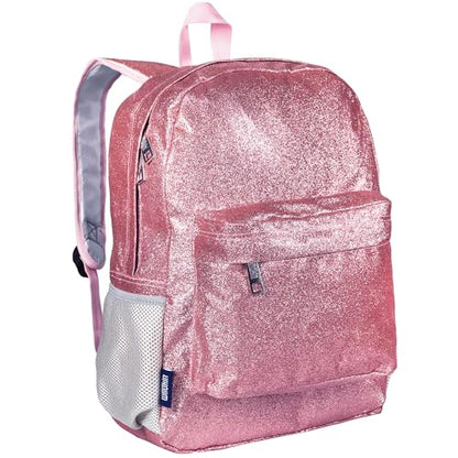 Wildkin 16-inch Kids Backpack – Durable, Padded & Spacious School Bag for Boys & Girls - Pink Glitter - color: Pink Glitter