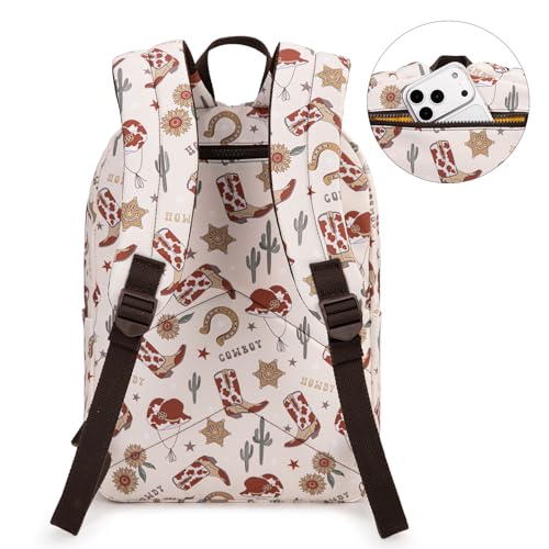 Montana West Backpack for Women Western Travel Backpack Purse Casual Daypack for Laptop - color: Aztec Tan