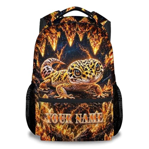 Custom Kids Backpack Boys - Backpacks for Toddler, 17 Inch Large Capacity Schoolbag for Elementary Primary School - color: Gold