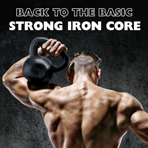 Yes4All Kettlebell Sets, 5 - 10 - 15 - 20 - 25 - 30 LB Cast Iron Strength Training Kettlebells, Wide Handles & Flat Bottom, Multi-Level from Beginners to Pros for Strength Training & Home Gym - color: E. 10 - 15 - 20 lbs
