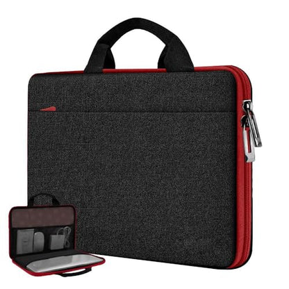 Hseok Laptop Case for MacBook Pro 14 inch TSA Sleeve Handbag,Black-red - color: Black-red