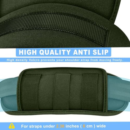 ZINMARK 2Pcs Tactical Shoulder Pad, Ultra-Thick Comfort Cushion for Vest Straps, Backpacks, Breathable & Shock-Absorbing,Army Green - color: Army Green