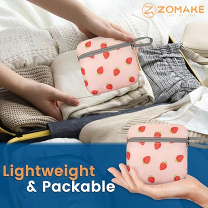 ZOMAKE Ultra Lightweight Packable Backpack 25L, Foldable Hiking Backpacks Water Resistant Small Folding Daypack for Travel(Strawberry Print) - color: Strawberry Print