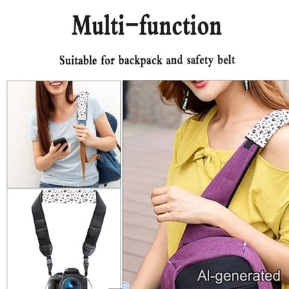 Dreaweet Dog Paw Print Seat Belt Cover Pad for Kids Cute Seatbelt Covers Soft Seat Belt Shoulder Pad for Car Bag Backpack - color: Dog Paw Print