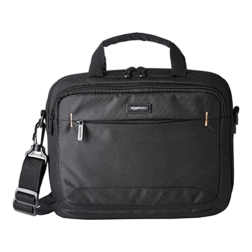 Amazon Basics Laptop Carrying Case with Adjustable Shoulder Strap, 11.6 in, Black, 10-Pack - size: 11.6 Inch, style: 10-pack