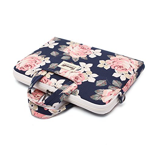 canvaslife White Rose Laptop Bag, 14-15.6 Inch | Shoulder Messenger - color: White Rose